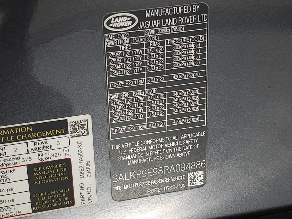 Certified 2024 Land Rover Range Rover SE AWD/4WD image 44