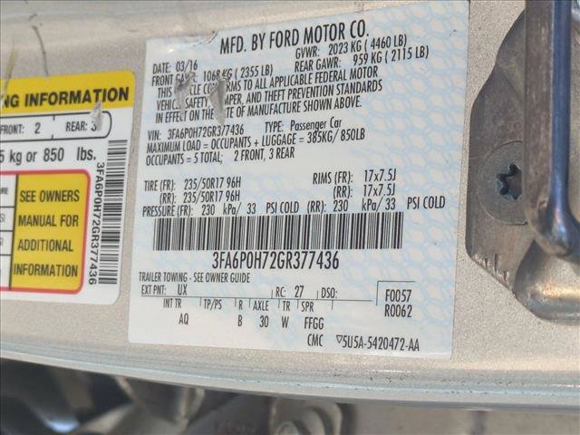 Used 2016 Ford Fusion SE FWD image 23