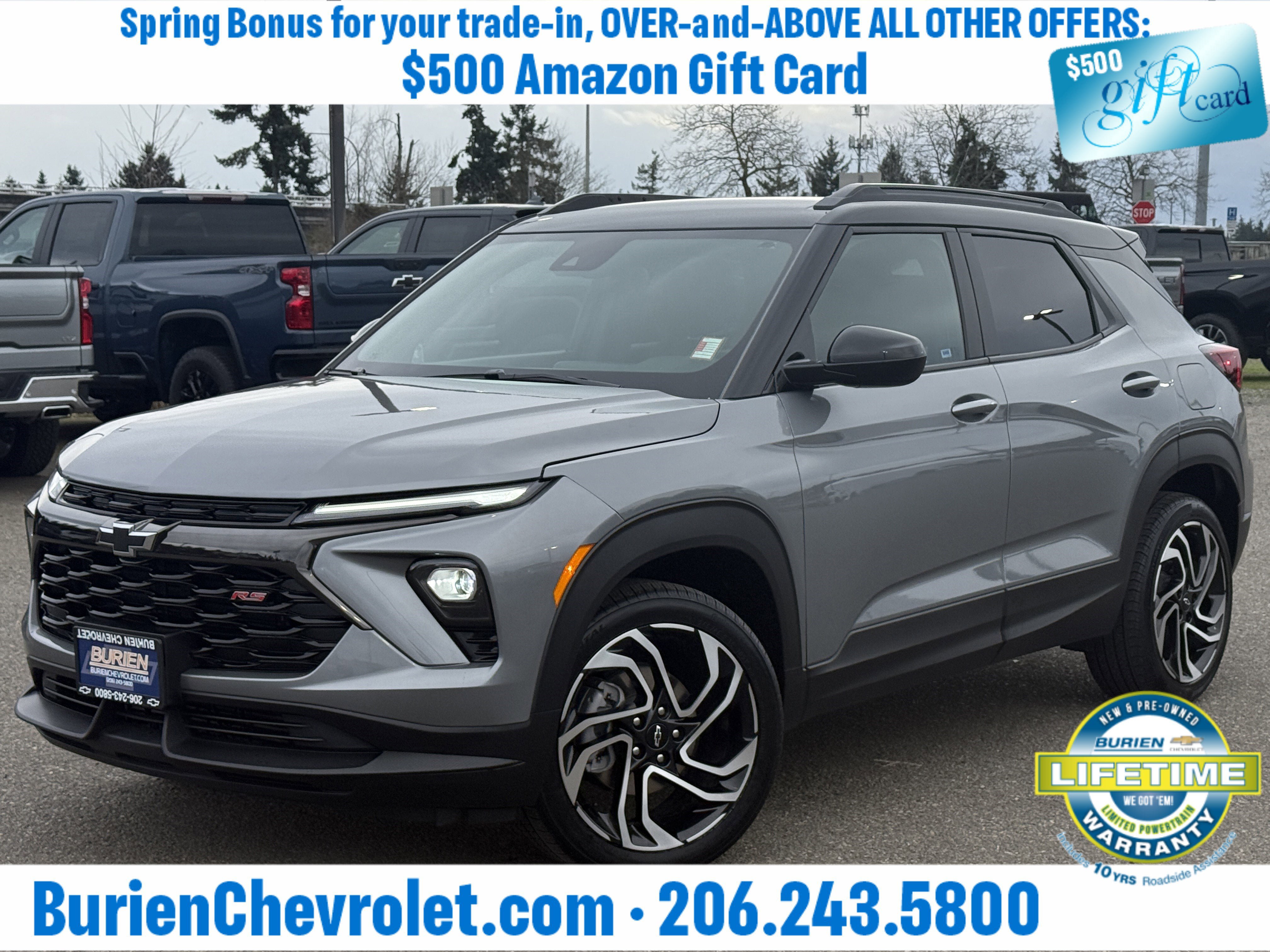 Used 2024 Chevrolet TrailBlazer RS w/ Driver Confidence Package image 1