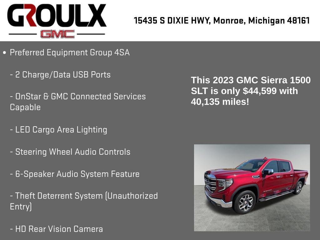 Used 2023 GMC Sierra 1500 SLT w/ SLT Premium Package AWD/4WD image 29