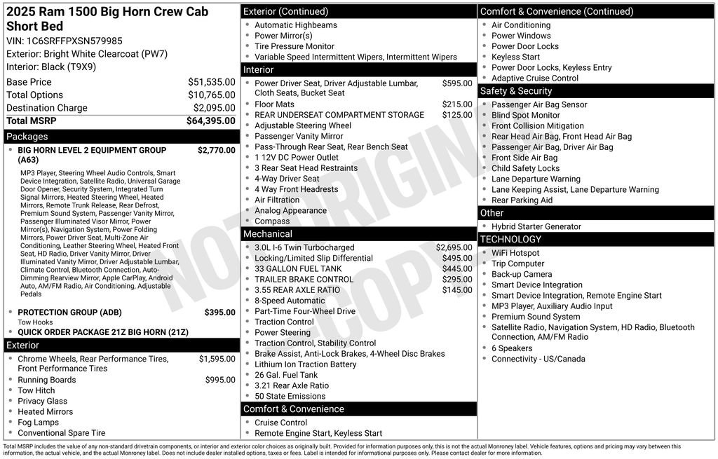 Used 2025 RAM 1500 Big Horn AWD/4WD image 16