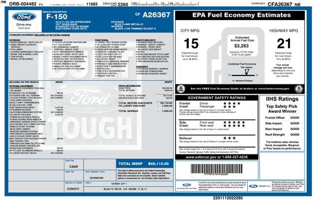 Used 2012 Ford F150 FX4 w/ FX Luxury Pkg AWD/4WD image 9