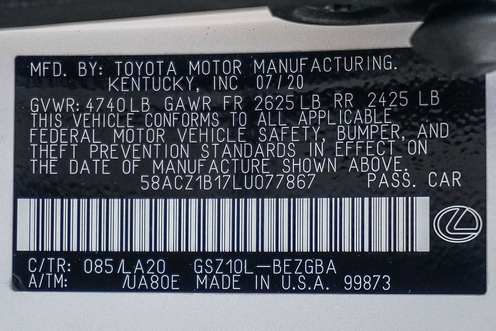 Used 2020 Lexus ES 350 w/ Accessory Package 2 image 35