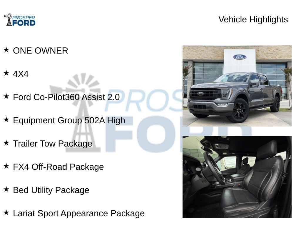 Used 2023 Ford F150 Lariat w/ Equipment Group 502A High AWD/4WD image 5