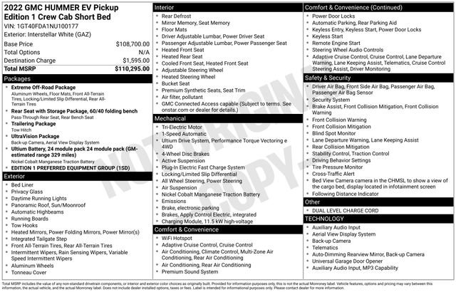 Used 2022 GMC Hummer EV Edition 1 image 2