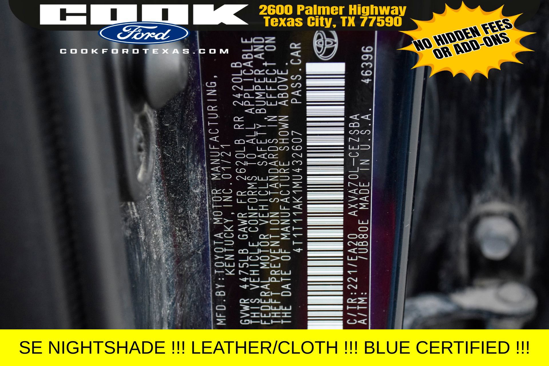 Used 2021 Toyota Camry SE w/ Convenience Package image 26