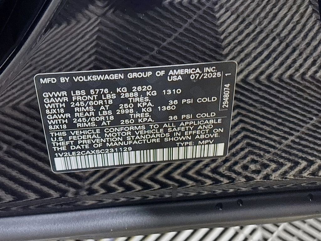 New 2025 Volkswagen Atlas Cross Sport SE image 25