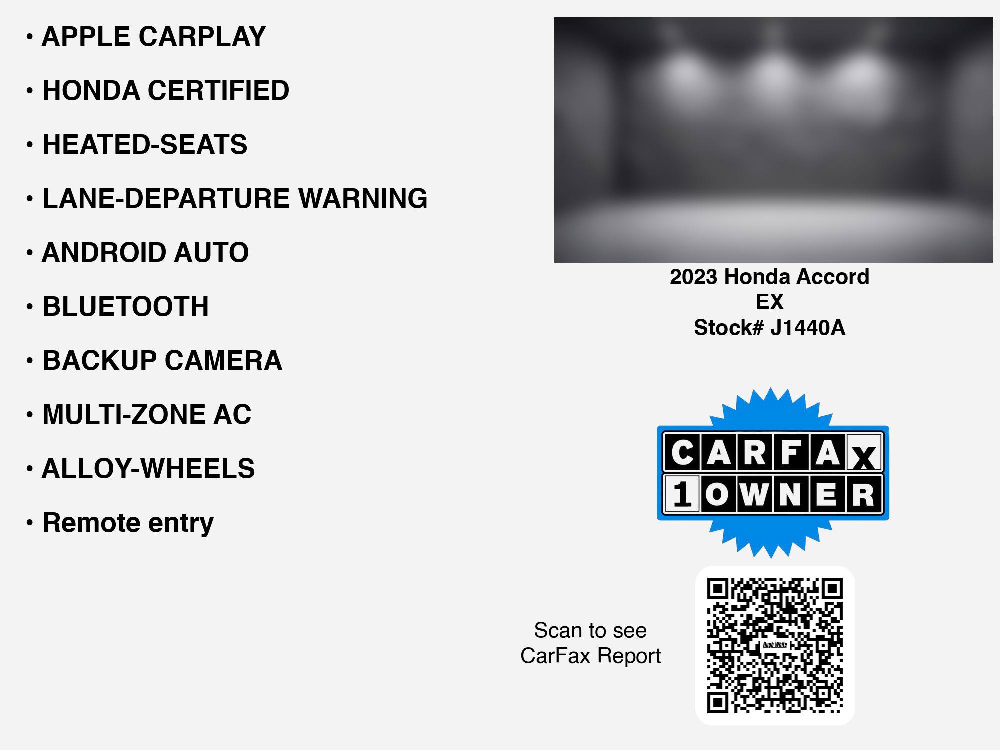 Used 2023 Honda Accord EX image 7