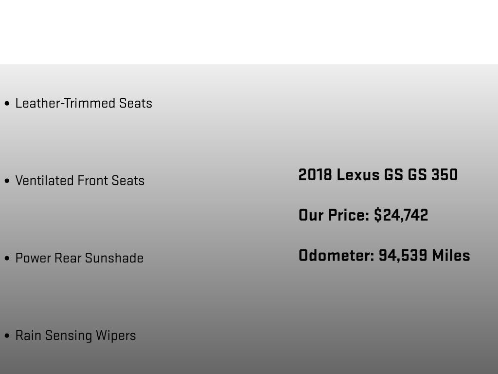 Used 2018 Lexus GS 350 AWD w/ Premium Package image 18