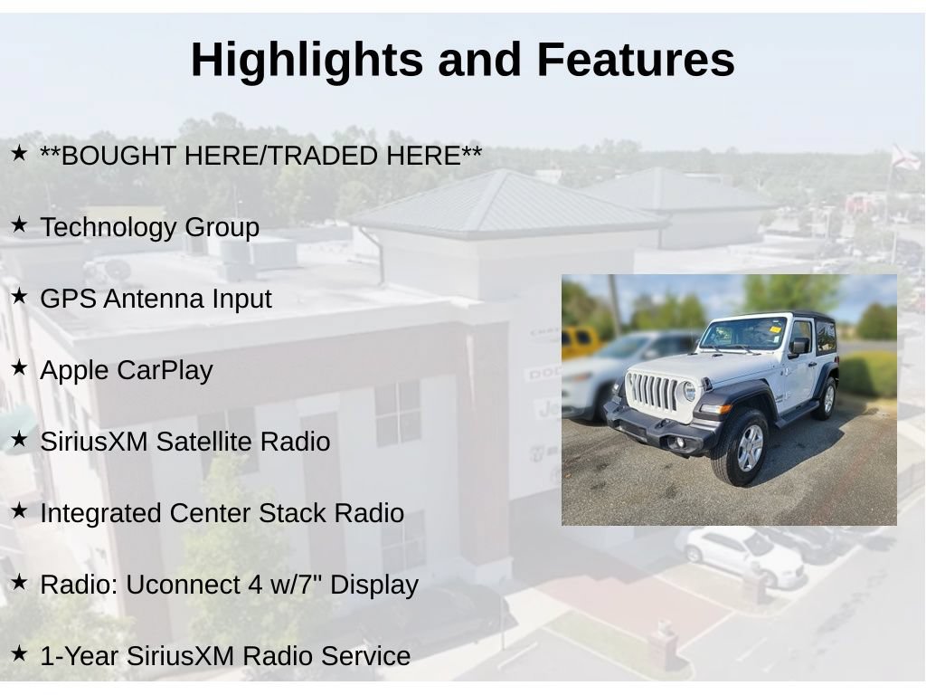 Used 2019 Jeep Wrangler Sport AWD/4WD image 2