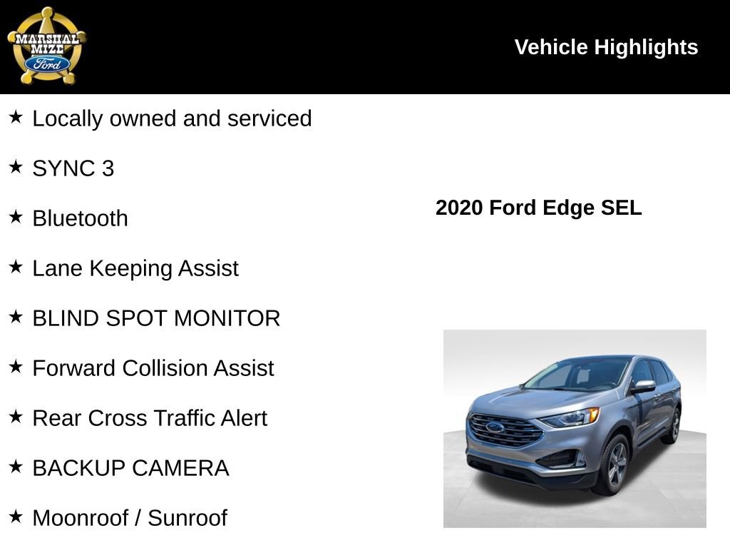 Used 2020 Ford Edge SEL w/ Convenience Package AWD/4WD image 2