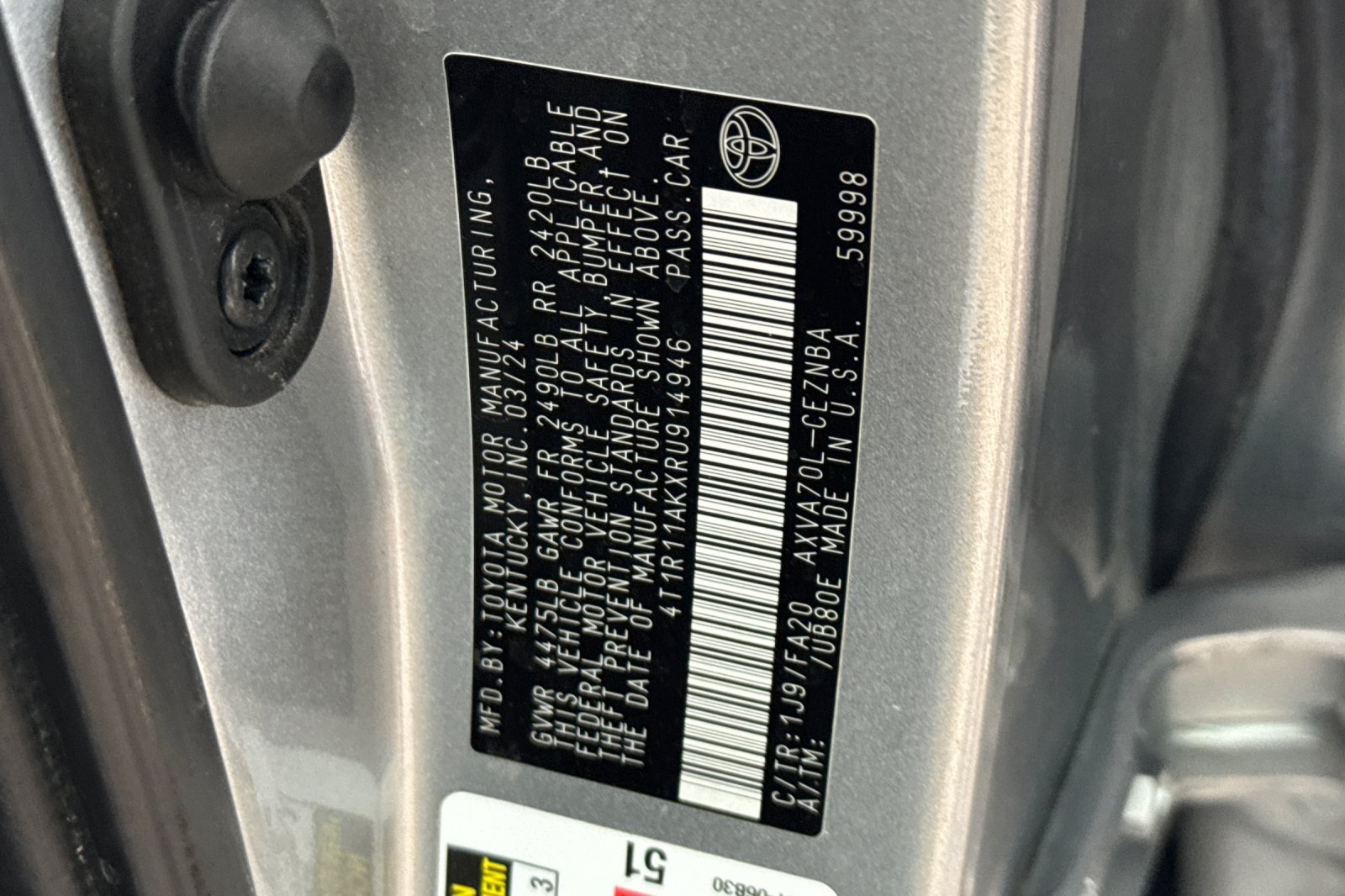 Certified 2024 Toyota Camry LE w/ Convenience Package FWD image 27