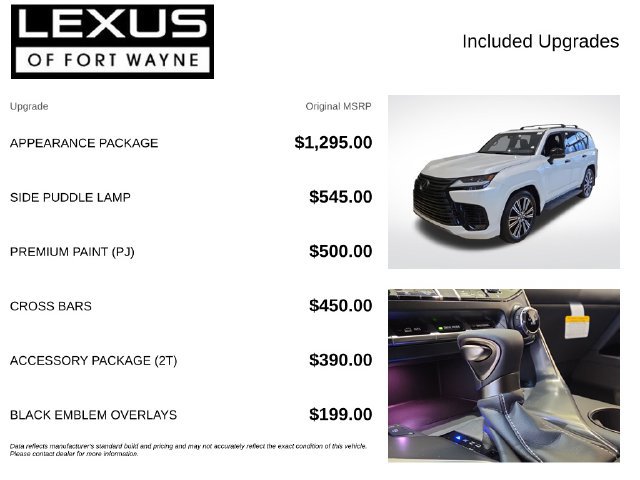 New 2026 Lexus LX 600 4WD w/ Appearance Package image 4