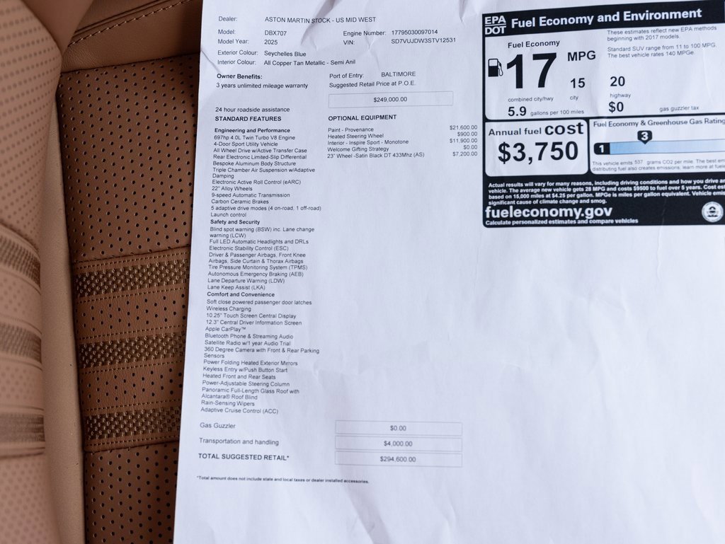 New 2025 Aston Martin DBX 707 image 52