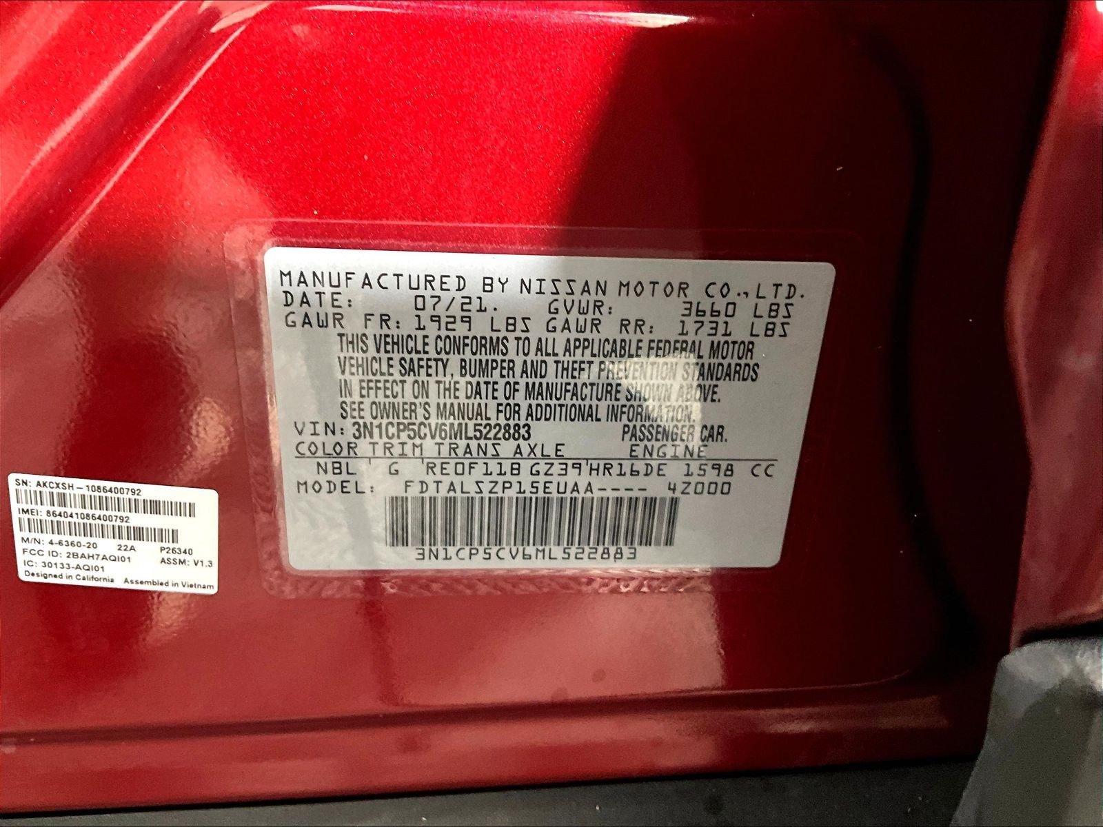 Used 2021 Nissan Kicks SV FWD image 19