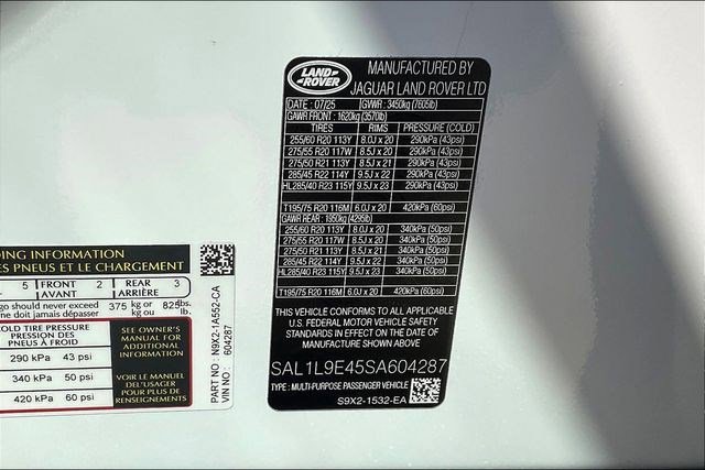 New 2025 Land Rover Range Rover Sport Dynamic SE image 8
