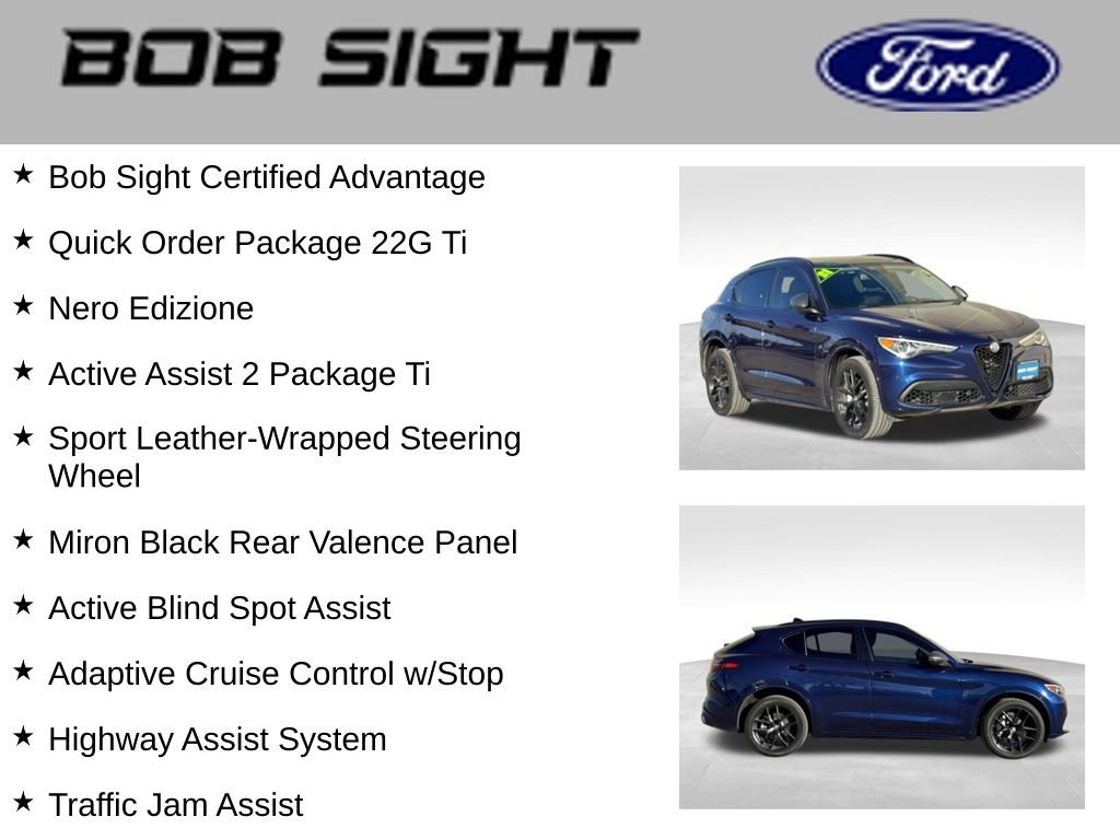 Used 2021 Alfa Romeo Stelvio Ti w/ Nero Edizione image 4