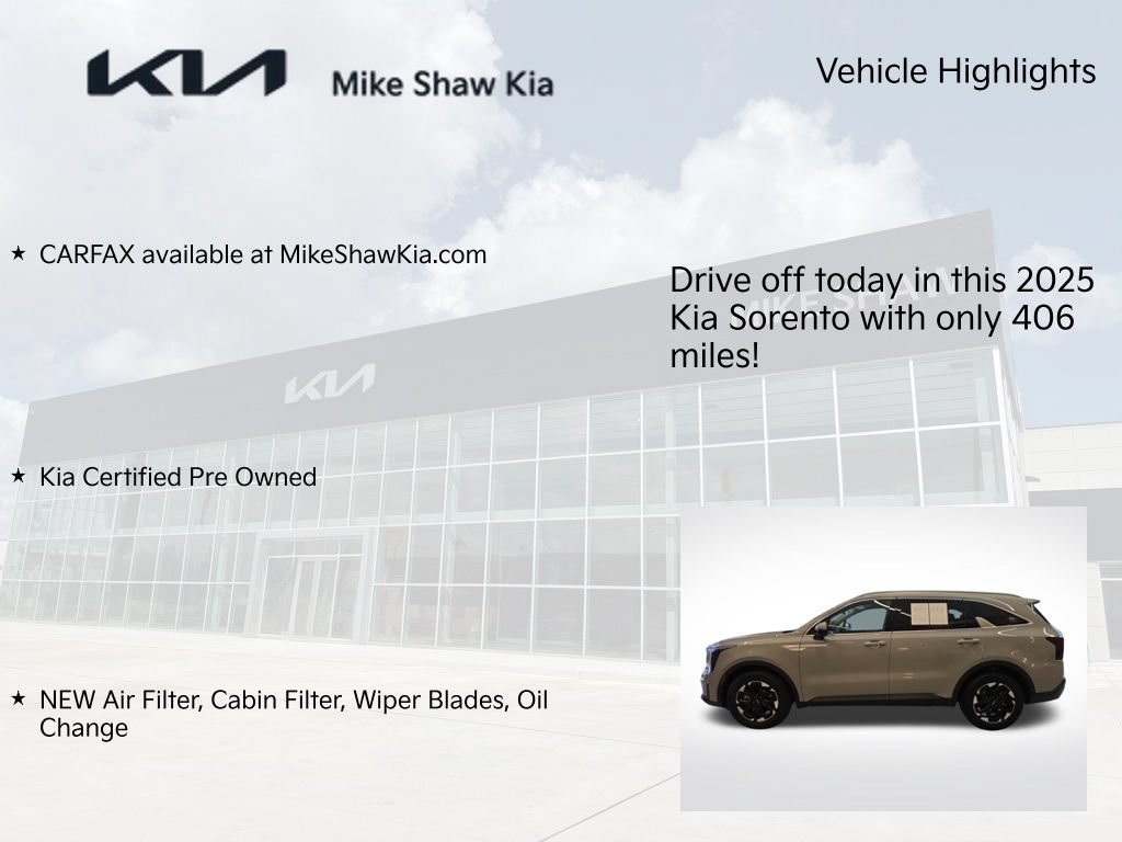 Certified 2025 Kia Sorento S FWD image 10