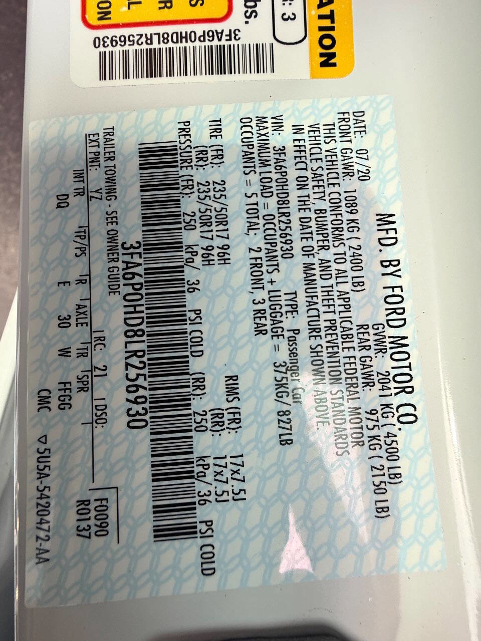 Used 2020 Ford Fusion SE image 37