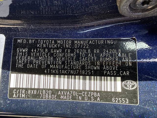 Used 2022 Toyota Camry XSE FWD image 20
