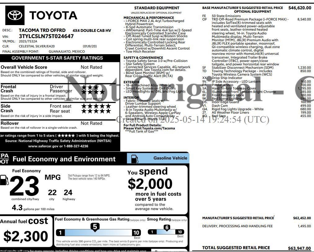 Used 2024 Lexus RZ 450e Premium w/ Accessory Package (2T) AWD/4WD image 2