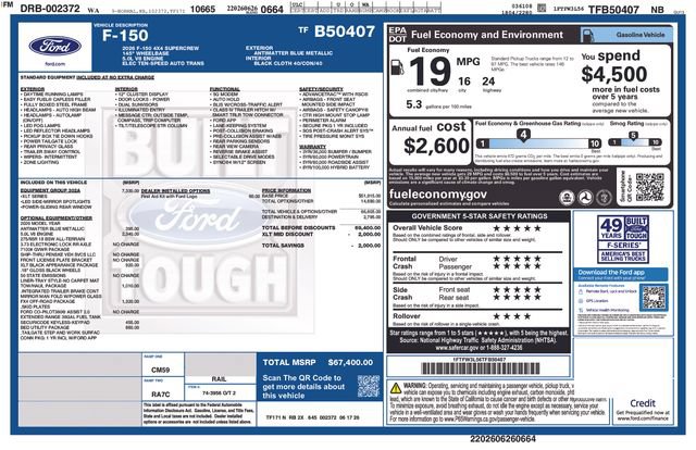 New 2026 Ford F150 XLT w/ Equipment Group 302A MID AWD/4WD image 23