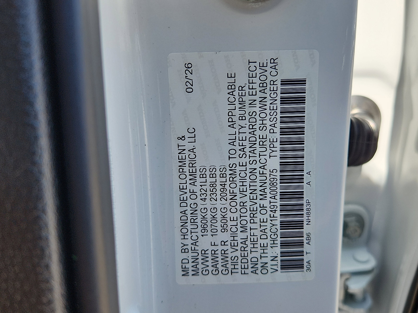 New 2026 Honda Accord SE image 15