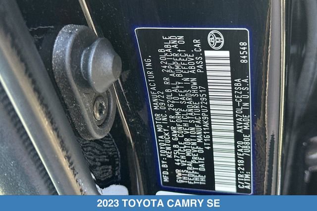 Used 2023 Toyota Camry SE FWD image 31