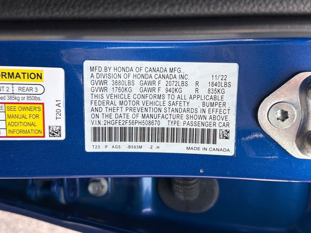 Used 2023 Honda Civic Sport image 29