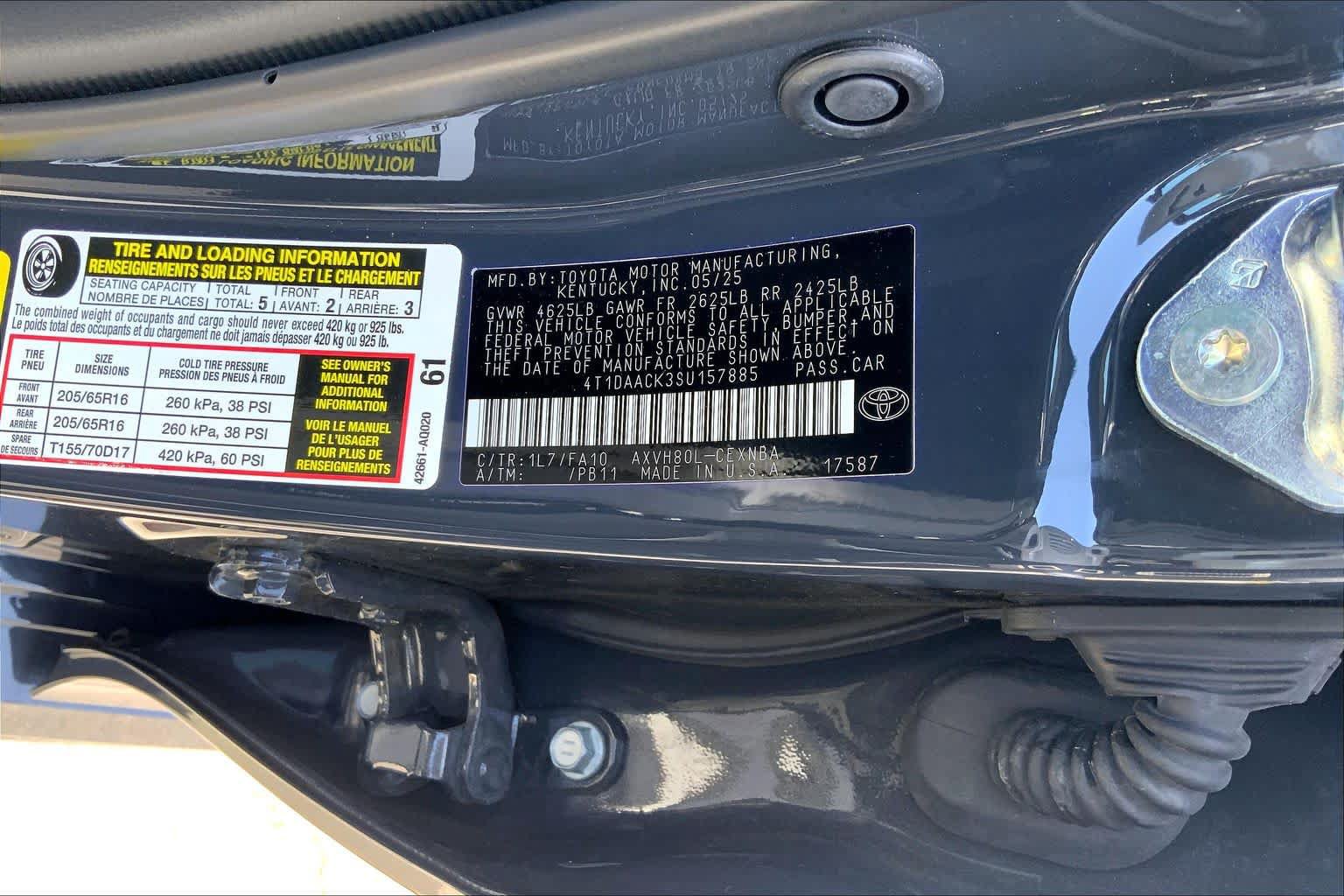 Certified 2025 Toyota Camry LE FWD image 36