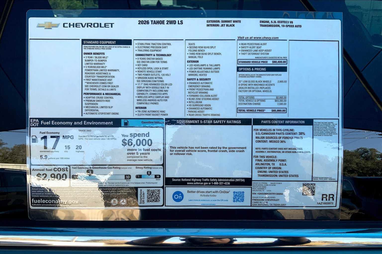 New 2026 Chevrolet Tahoe LS image 18