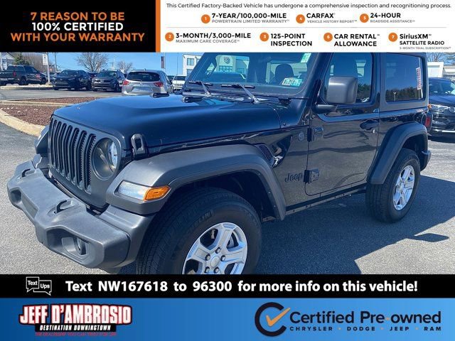 Certified 2022 Jeep Wrangler Sport S