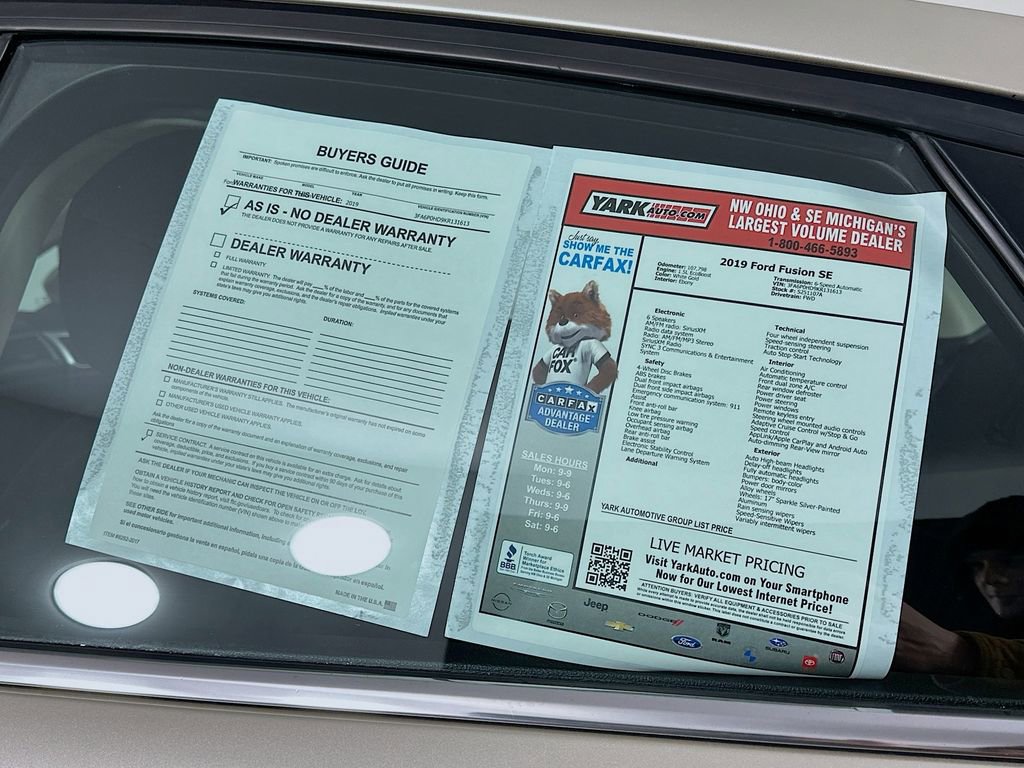 Used 2019 Ford Fusion SE image 13
