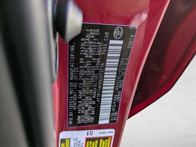 Used 2022 Toyota Camry LE image 15