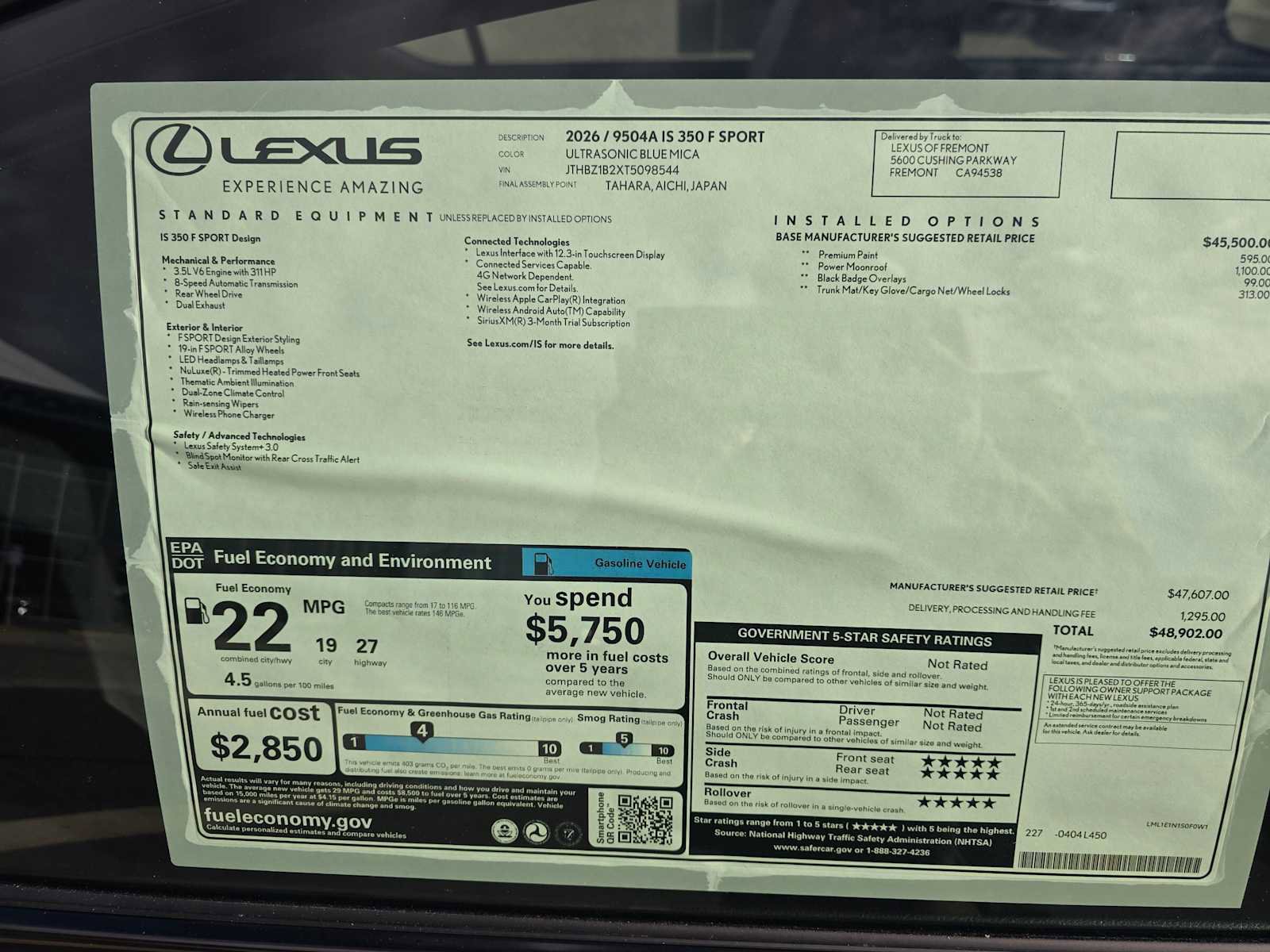 New 2026 Lexus IS 350 F Sport RWD image 10