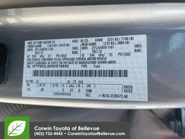 Used 2025 Ford F150 XLT w/ Equipment Group 301A Standard AWD/4WD image 23