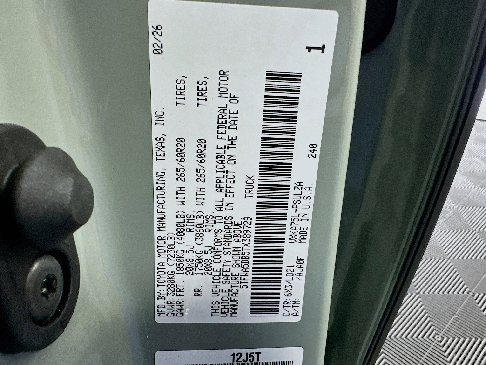 New 2026 Toyota Tundra Limited image 12