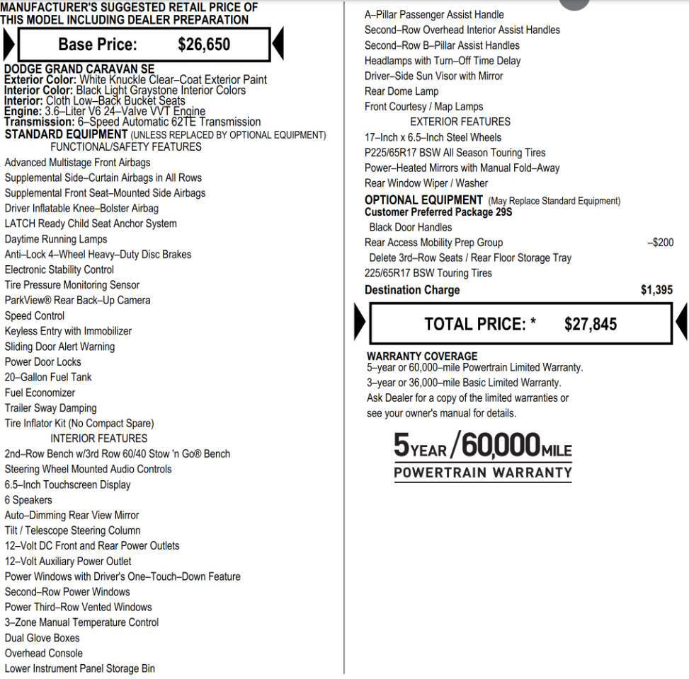 Used 2019 Dodge Grand Caravan SE image 9