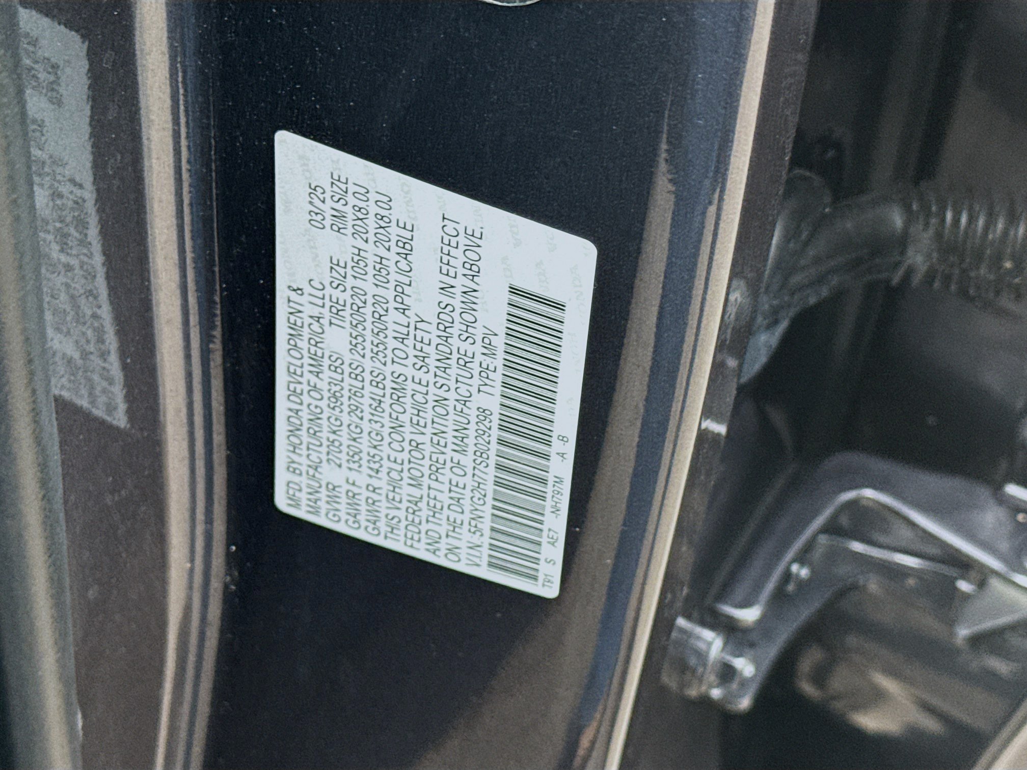 Certified 2025 Honda Pilot Touring image 38