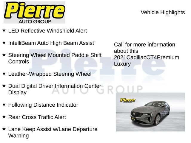 Used 2021 Cadillac CT4 Premium Luxury w/ Driver Awareness Plus Package AWD/4WD image 14
