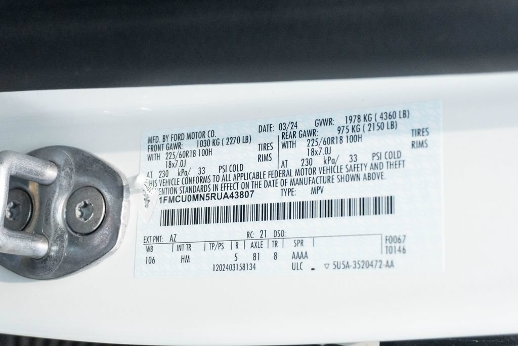 Used 2024 Ford Escape ST-Line w/ Tech Pack #1 FWD image 29