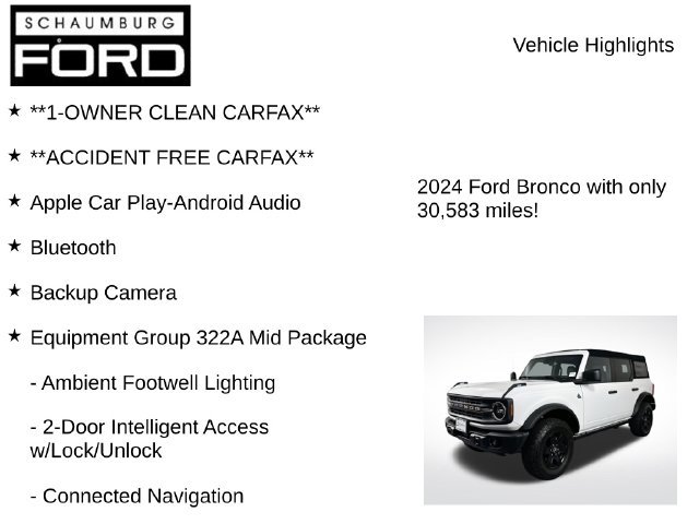 Used 2024 Ford Bronco Black Diamond AWD/4WD image 7