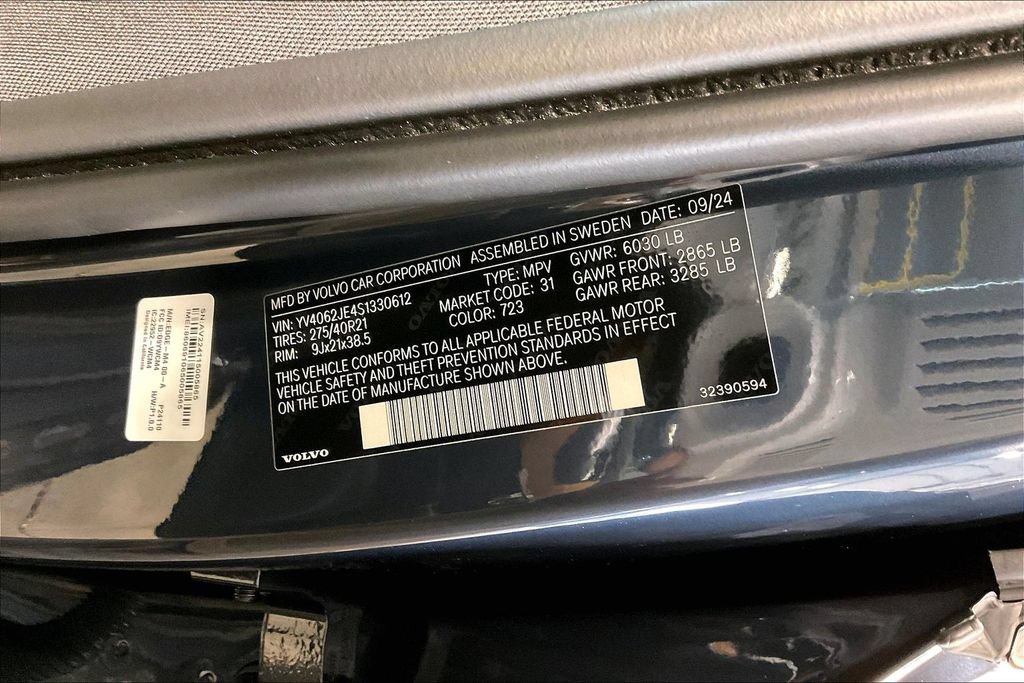 Certified 2025 Volvo XC90 B6 Plus w/ Protection Package AWD/4WD image 20