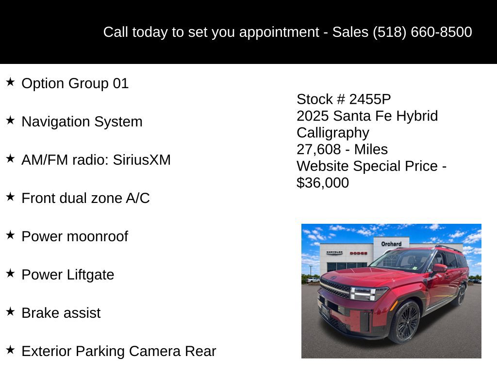 Used 2025 Hyundai Santa Fe Calligraphy AWD/4WD image 5