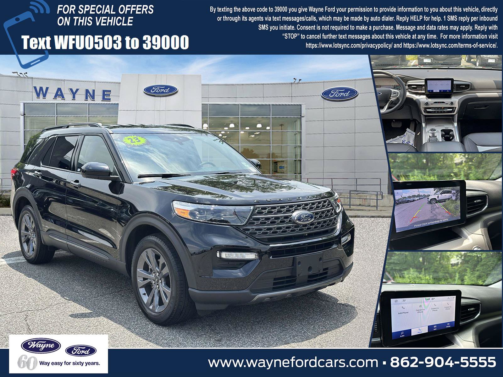 Certified 2023 Ford Explorer XLT w/ Equipment Group 202A AWD/4WD image 1