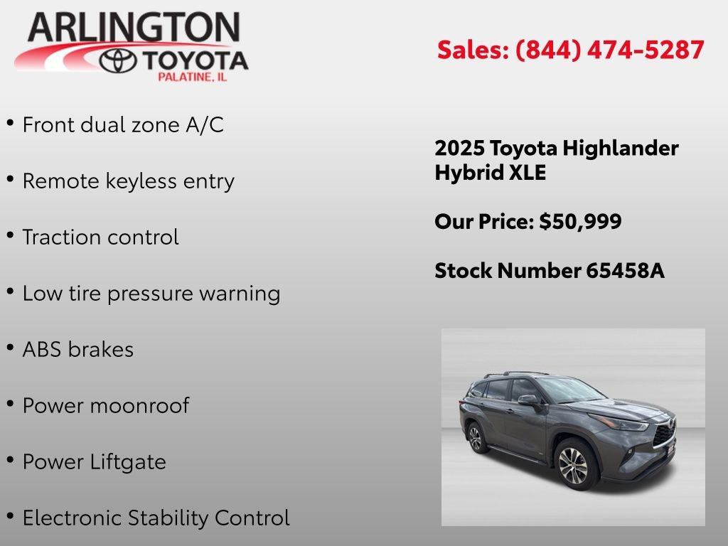 Used 2025 Toyota Highlander XLE AWD/4WD image 4