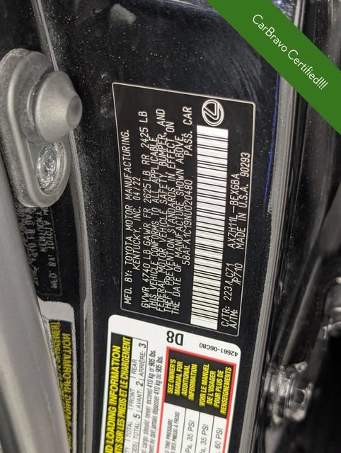 Used 2022 Lexus ES 300h Ultra Luxury w/ Protection Package (P3) FWD image 37