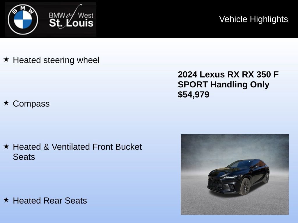 Used 2024 Lexus RX 350 F Sport w/ Convenience Package image 24