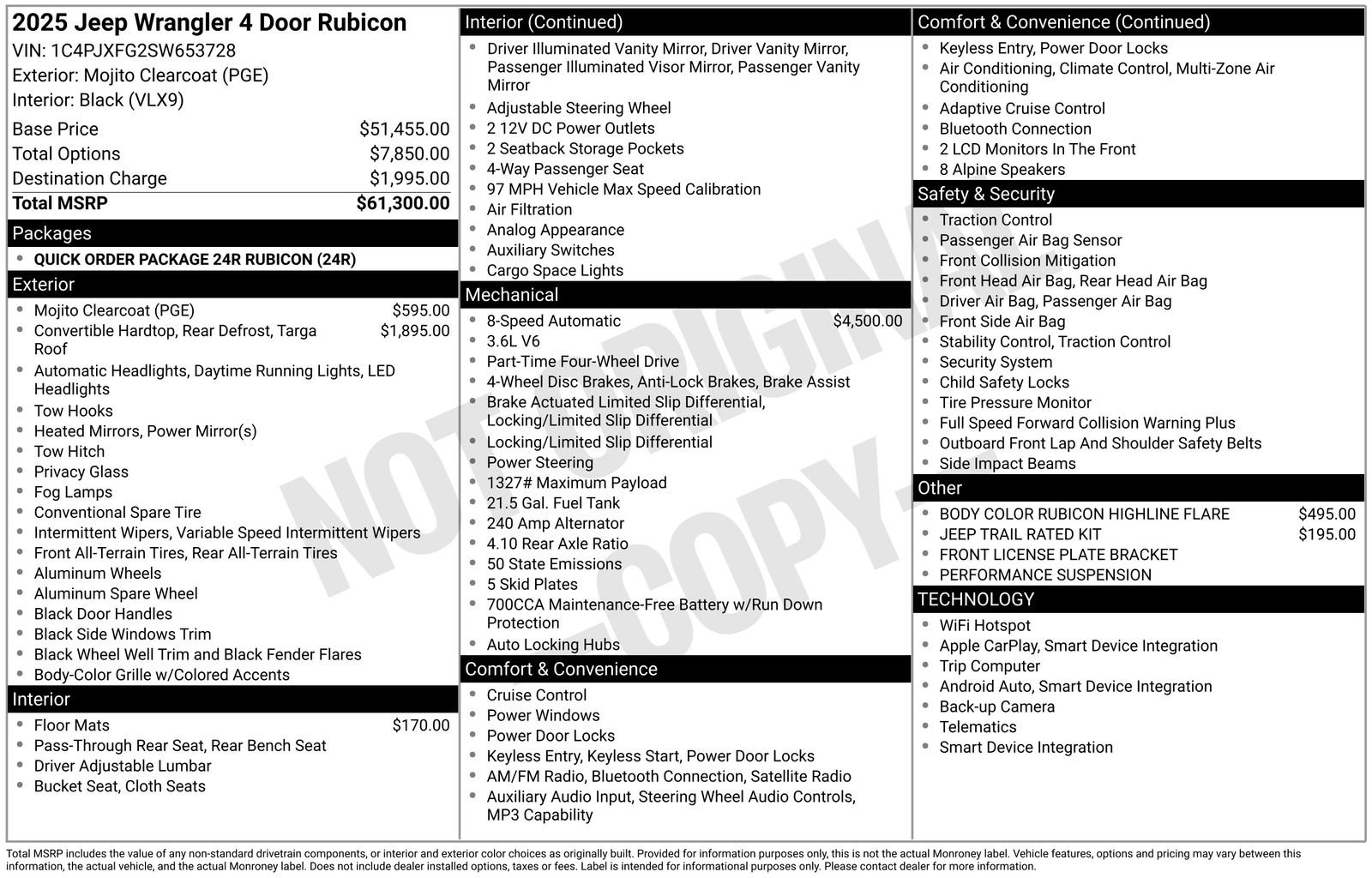 New 2025 Jeep Wrangler Unlimited Rubicon image 38