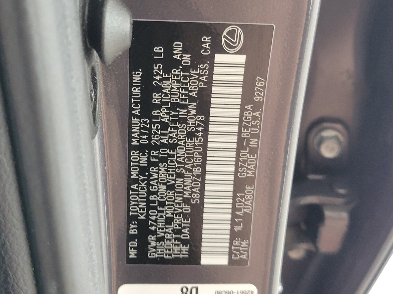 Certified 2023 Lexus ES 350 w/ Premium Package FWD image 18